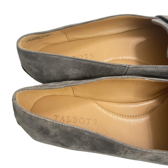 TALBOTS | FRANCESCA SUEDE DRIVING FLATS | Kendall Grey Size 7.5 - Picture 8 of 13